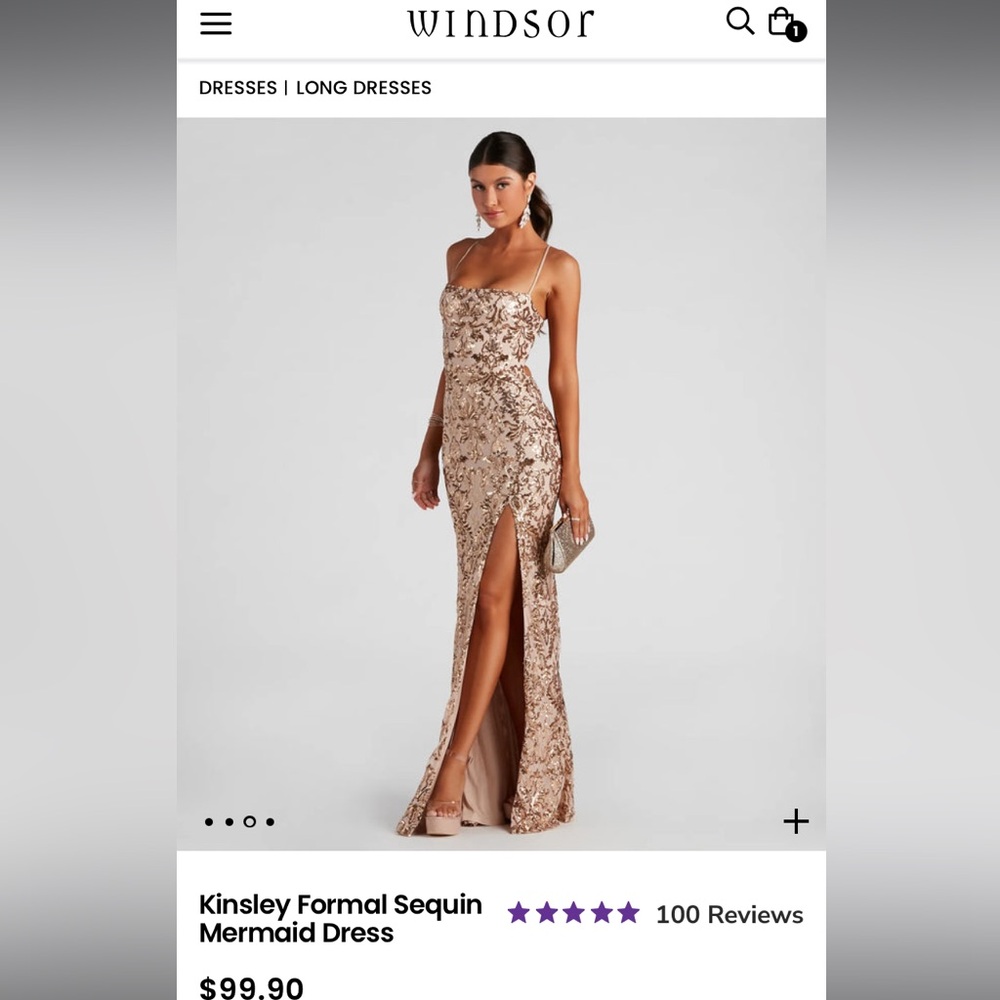 Windsor Kingsley Formal Sequin Mermaid Dress